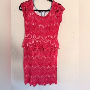 Gibson Latimer Pink Lace Top